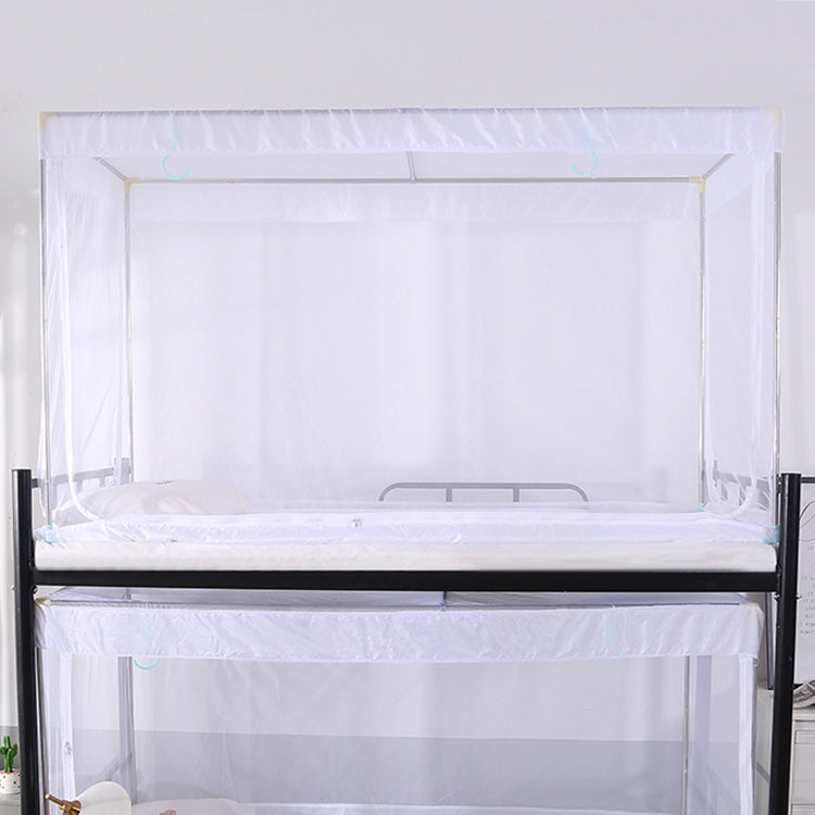 Student Dormitory Square Ceiling Zipper Mosquito Net Encryption Zipper Three Door Defence Mosquito for Upper Berth