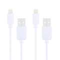 2 PCS HAWEEL 1m High Speed 8 pin to USB Sync and Charging Cable Kit for iPhone, iPad