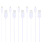 5 PCS HAWEEL 1m High Speed 8 pin to USB Sync and Charging Cable Kit for iPhone, iPad