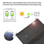 HAWEEL 18W 3 Panels Foldable Solar Panel Charger Bag with 5V / 3.1A Max Dual USB Ports, Support QC3.0 and AFC