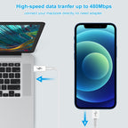 HAWEEL 25W 3A USB-C / Type-C to 8 Pin PD Fast Charging Cable for iPhone, iPad, Cable Length: 2m — view 6