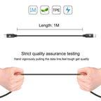 HAWEEL 1m USB-C / Type-C to 8 Pin OTG Sync Data / Charging Cable — view 4