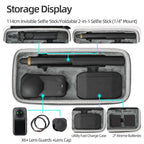 For Insta360 X6 Sunnylife Portable Carrying Protective Bag Essentials Bundle Case — view 3