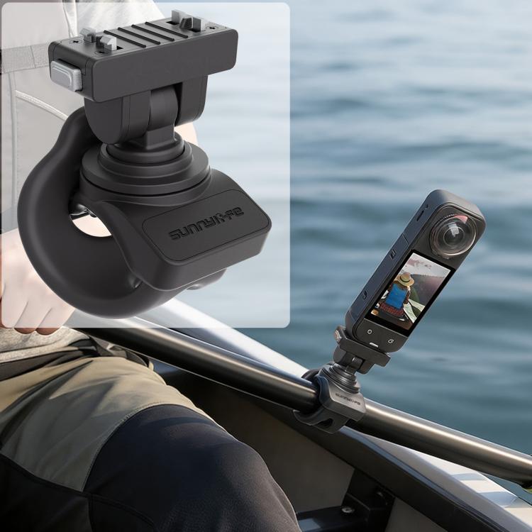 Sunnylife Magnetic Quick-Release Flexible Mount Series 360 Strap Wrap Band Mount Bike Tube Clip Holder For Insta360 X4 Air / X5 / Ace / Ace Pro 2 / 1