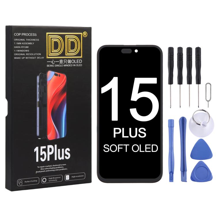 For iPhone 15 Plus DD Soft OLED Screen
