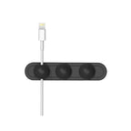 Magnetic Wire Take-up Cable Winder Magnetic Holder Desktop Storage — Black