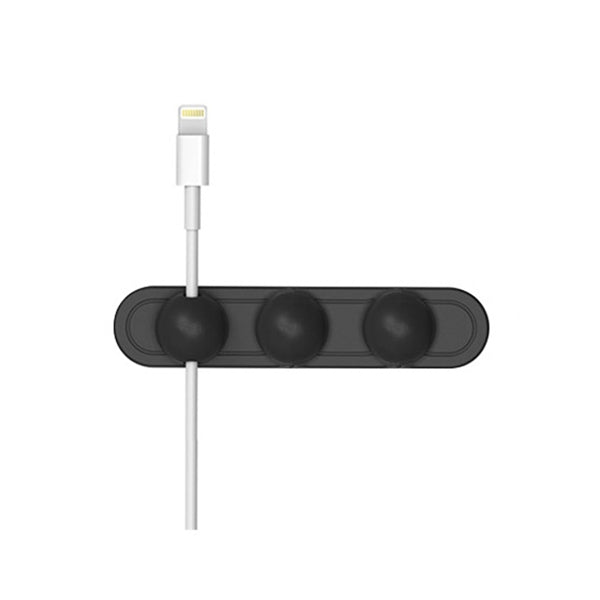 Magnetic Wire Take-up Cable Winder Magnetic Holder Desktop Storage — Black