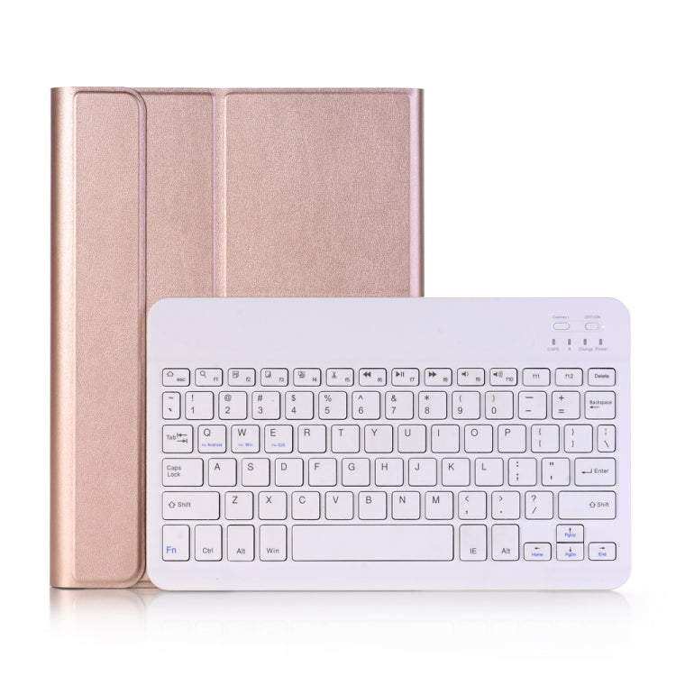 A102 For iPad 10.2 inch Ultra-thin Detachable Bluetooth Keyboard Leather Tablet Case with Stand Function