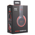 P47 Foldable Wireless Bluetooth Headphone with 3.5mm Audio Jack, Support MP3 / Call