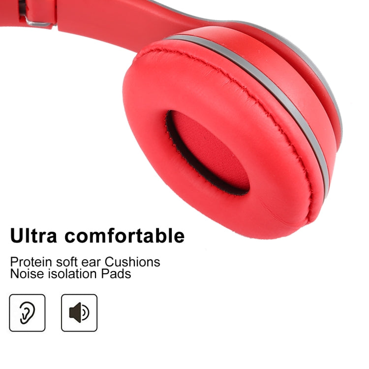 P47 Foldable Wireless Bluetooth Headphone with 3.5mm Audio Jack, Support MP3 / Call