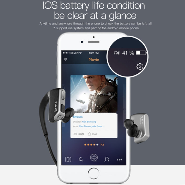 J2 Bluetooth 4.2 Binaural Hanging Type Wireless Sports Bluetooth Earphone, Built-in Memory