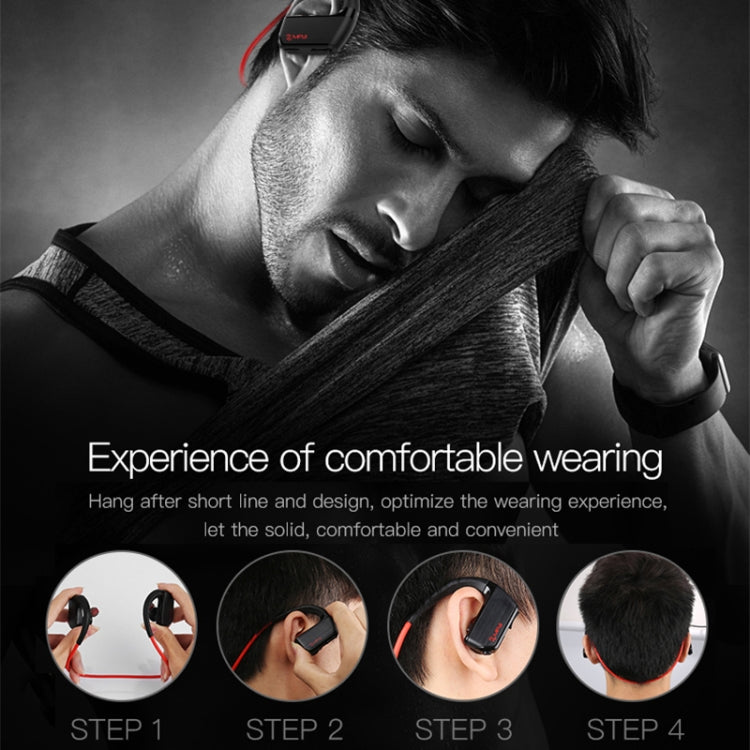 J2 Bluetooth 4.2 Binaural Hanging Type Wireless Sports Bluetooth Earphone, Built-in Memory