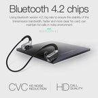 J2 Bluetooth 4.2 Binaural Hanging Type Wireless Sports Bluetooth Earphone, Built-in Memory