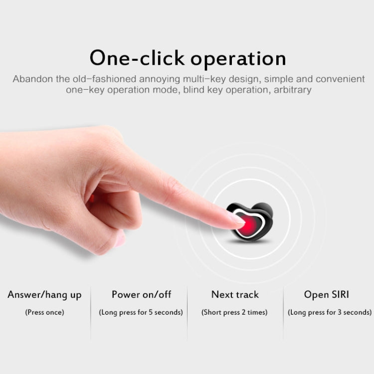 X7 Bluetooth 4.1 Mini Invisible Wireless Sports Bluetooth Earphone with Charging Box