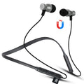 F106 Bluetooth 4.2 Hanging Neck Design Bluetooth Headset, Support Music Play & Switching & Volume Control & Answer