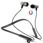 F106 Bluetooth 4.2 Hanging Neck Design Bluetooth Headset, Support Music Play & Switching & Volume Control & Answer