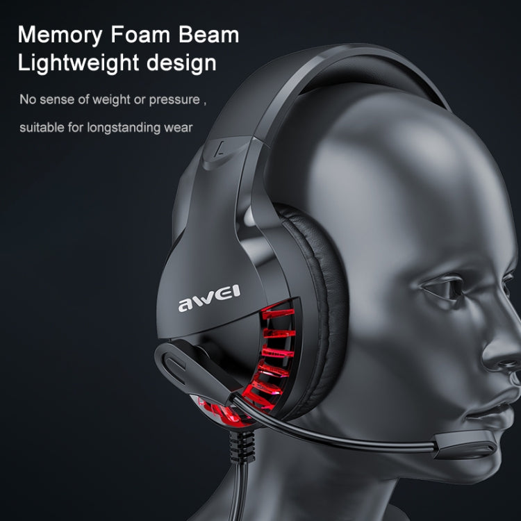 AWEI ES-770i Adjustable E-sports Gaming Headset with Mic — view 9