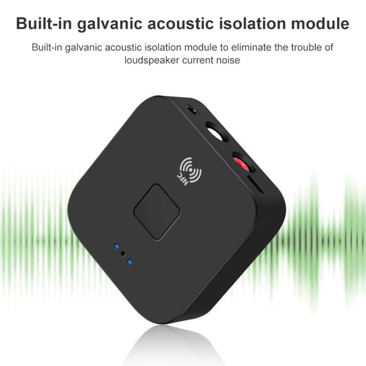 B11 Bluetooth 5.0 Receiver AUX NFC to 2 x RCA Audio Adapter