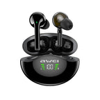 awei T12P Bluetooth 5.1 LED Display Wireless Bluetooth Earphone