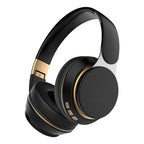 07S Folding Sports Computer Games Wireless Bluetooth V5.0 Headset with Mic — Black