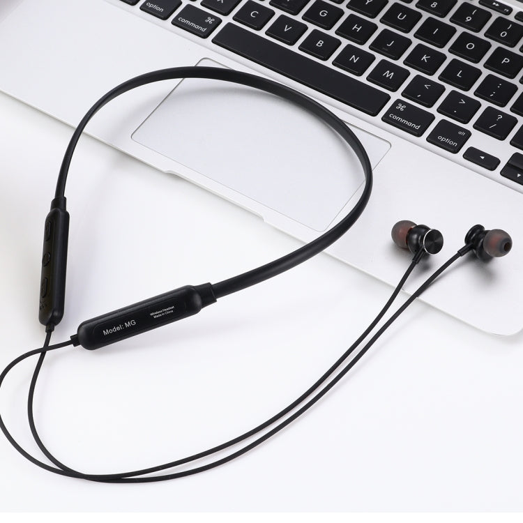 MG-G24 Bluetooth 4.2 Sport Wireless Bluetooth Earphone, Support Card — Black