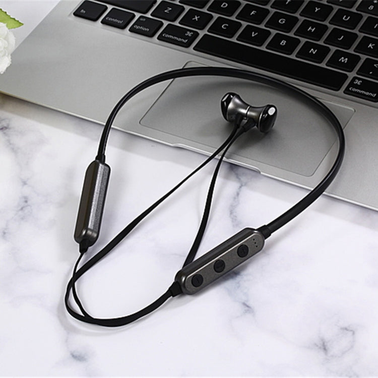 MG-G18 Bluetooth 4.2 Sport Wireless Bluetooth Earphone, Support Card — Black Grey