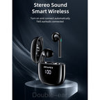 awei T28P Bluetooth V5.0 TWS Ture Wireless Sports LED Display Headset with Charging Case — view 2