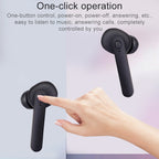 DT-5 IPX Waterproof Bluetooth 5.0 Wireless Bluetooth Earphone with Magnetic Charging Box, Support Call & Power Bank Function — White