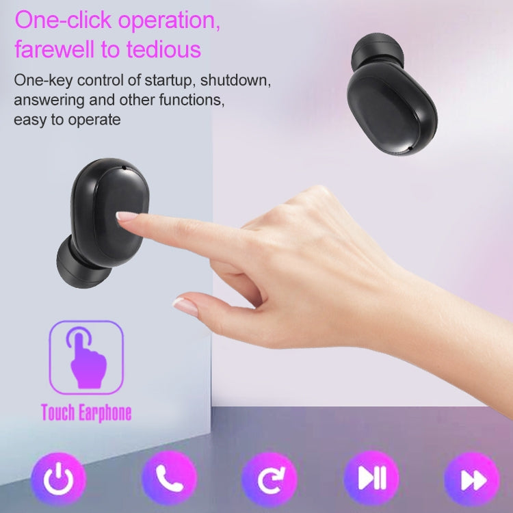 DT-14 Wireless Two Ear Bluetooth Headset Supports Touch & Smart Magnetic Charging & Power On Automatic Pairing — view 7