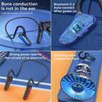 M-D8 IPX5 Waterproof Bone Passage Bluetooth Hanging Ear Wireless Earphone — view 9