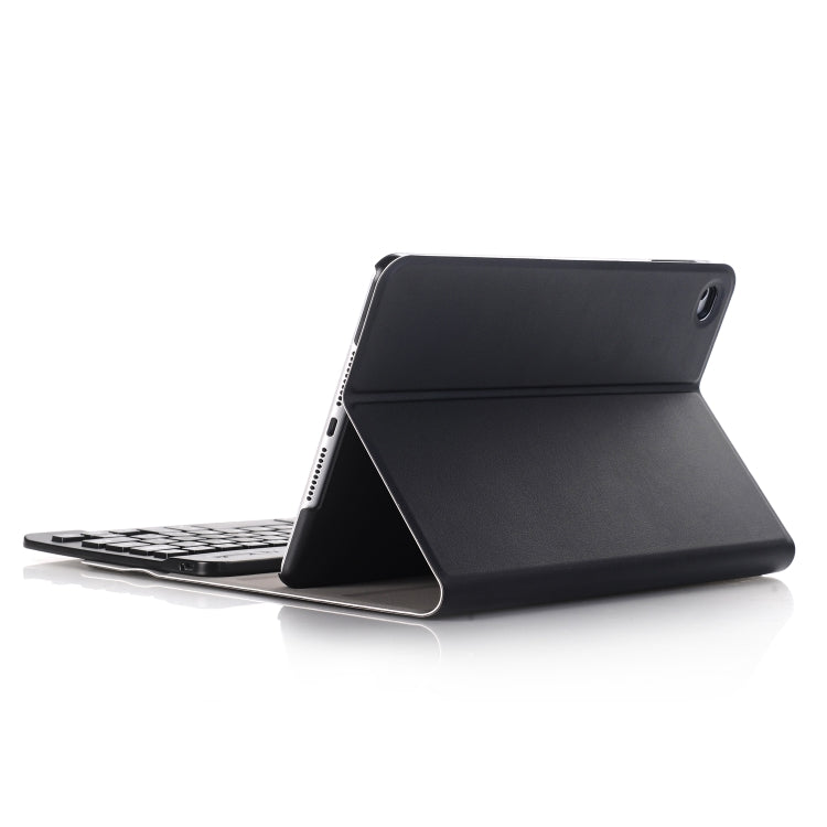 A05 Bluetooth 3.0 Ultra-thin ABS Detachable Bluetooth Keyboard Leather Tablet Case for iPad mini 5, with Holder