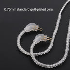 TRN Silver Plated Upgrade Cable Headphones Cable with A2DC Connection for TRN V10 V20 Earphone — view 4
