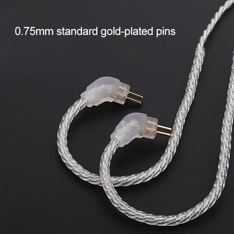 TRN Silver Plated Upgrade Cable Headphones Cable with A2DC Connection for TRN V10 V20 Earphone — view 4
