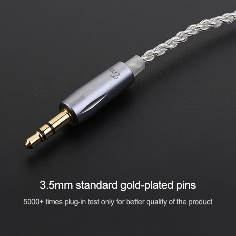 TRN Silver Plated Upgrade Cable Headphones Cable with A2DC Connection for TRN V10 V20 Earphone — view 7