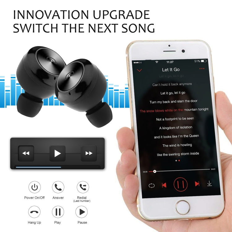 BTH-A6 Wireless Bluetooth 5.0 Earphone with Magnetic Charging Box — view 5
