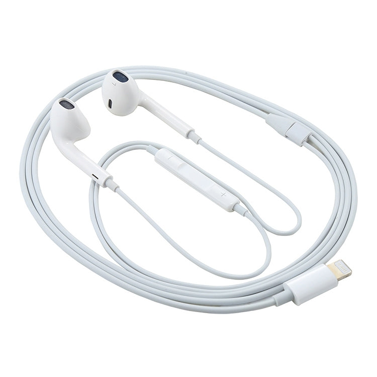 8 Pin Plug Wired Earphone, Support Calls and Music, Cable Lengrh: 1.2m — Support Music And Calls