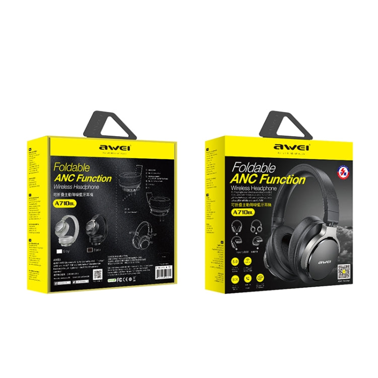 awei A710BL Foldable ANC Noise Cancelling Bluetooth Wireless Headset — view 4