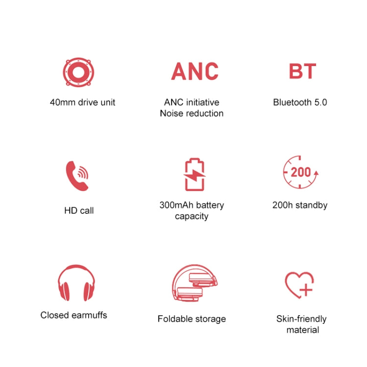 awei A710BL Foldable ANC Noise Cancelling Bluetooth Wireless Headset — view 6