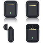 T&G J18 Bluetooth 5.1 TWS Wireless Binaural Bluetooth Earphone with Charging Box — Black