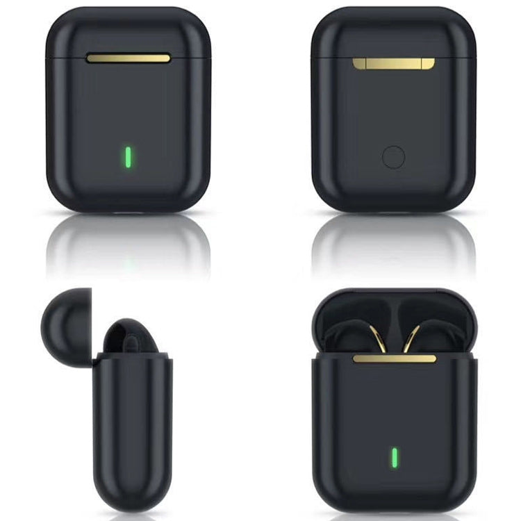 T&G J18 Bluetooth 5.1 TWS Wireless Binaural Bluetooth Earphone with Charging Box — Black