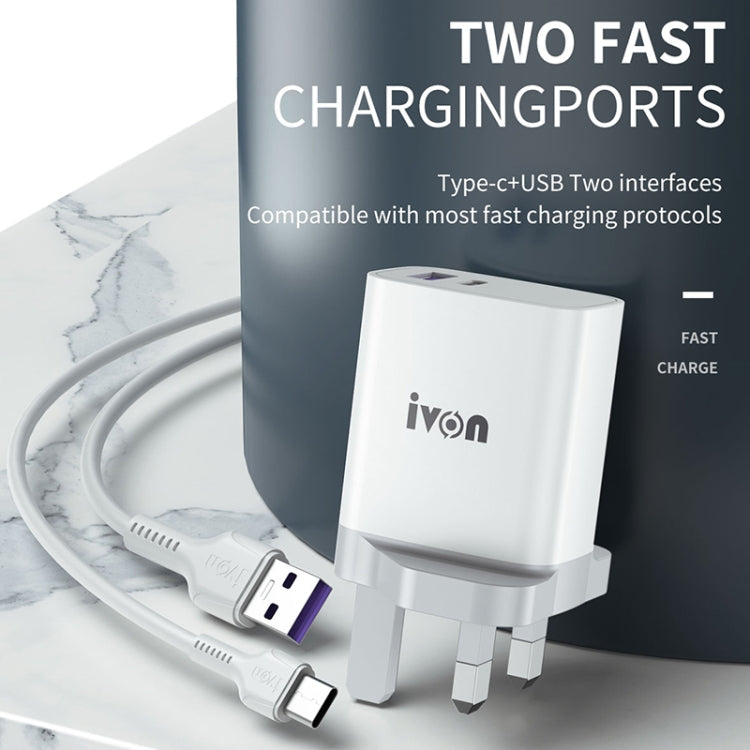 IVON AD52 18W USB-C / Type-C + USB Dual Port PD Fast Charge — view 6