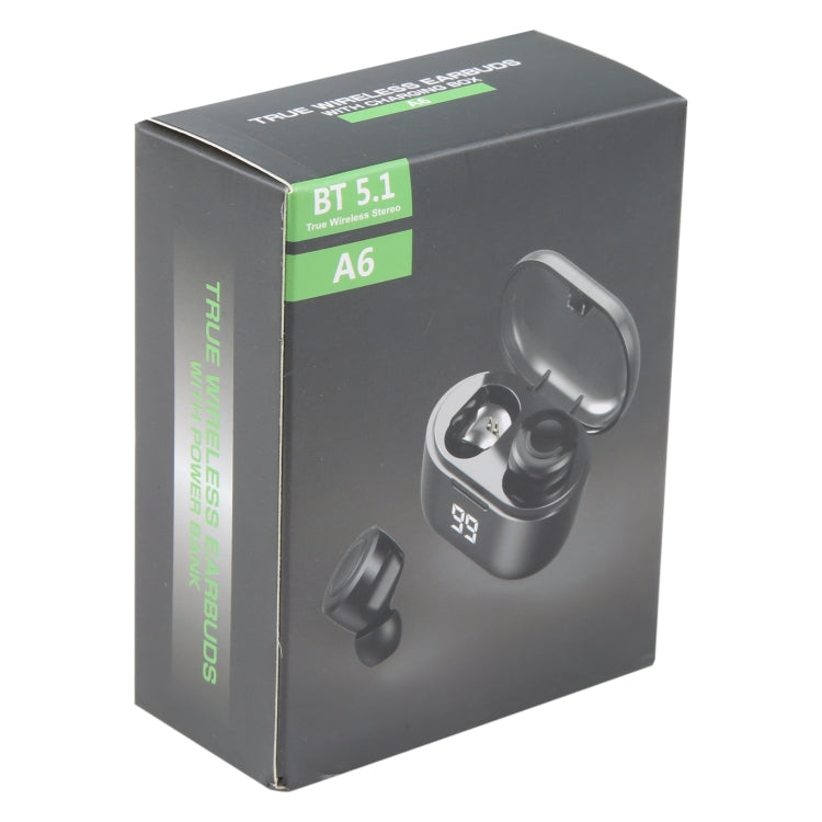 A6 Bluetooth 5.0 True Wireless Bluetooth Earphone with Charging Box — view 7
