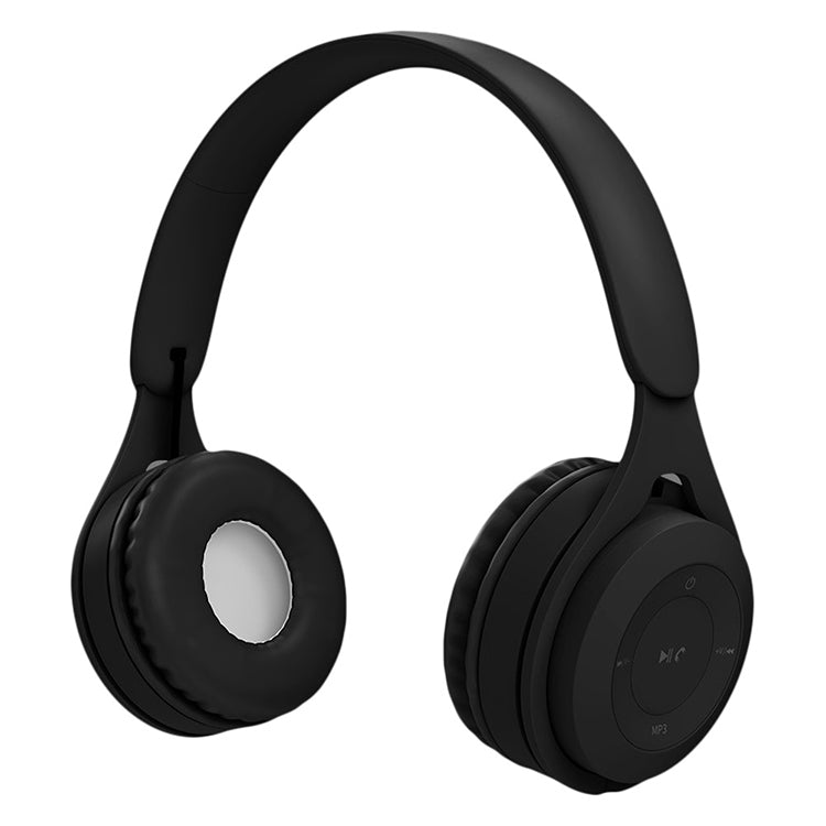 Y08 Hifi Sound Quality Macaron Bluetooth Headset, Supports Calling & TF Card & 3.5mm AUX — Black