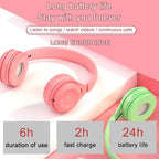 Y08 Hifi Sound Quality Macaron Bluetooth Headset, Supports Calling & TF Card & 3.5mm AUX — view 8