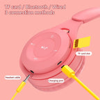 Y08 Hifi Sound Quality Macaron Bluetooth Headset, Supports Calling & TF Card & 3.5mm AUX — view 9