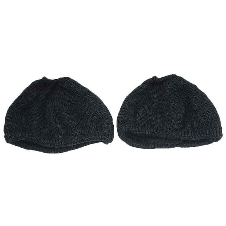 2 PCS Knitted Headphone Dustproof Protective Case for Beats Solo2 / Solo3 — Black