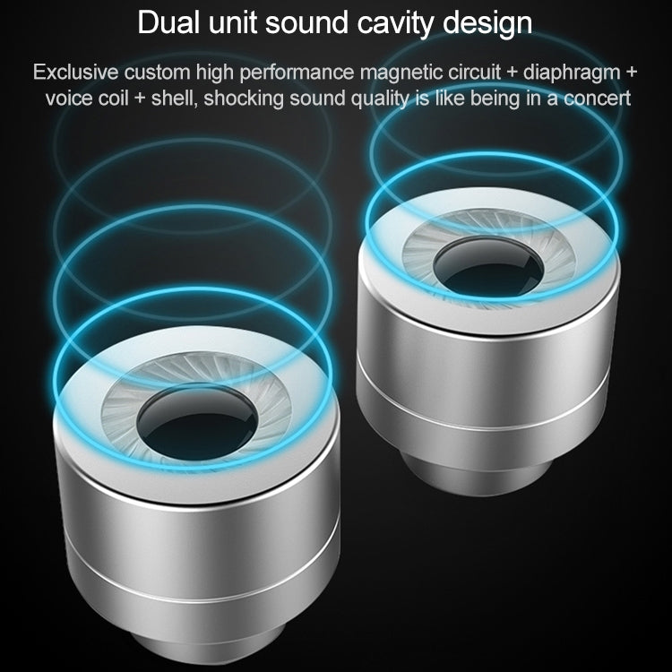 D12 1.2m Wired In Ear 3.5mm Interface Stereo Wire-Controlled HIFI Earphones Dual-motion Loop Running Game Music Headset With Packaging — view 11