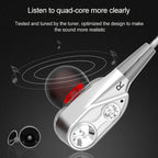 D12 1.2m Wired In Ear 3.5mm Interface Stereo Wire-Controlled HIFI Earphones Dual-motion Loop Running Game Music Headset With Packaging — view 9