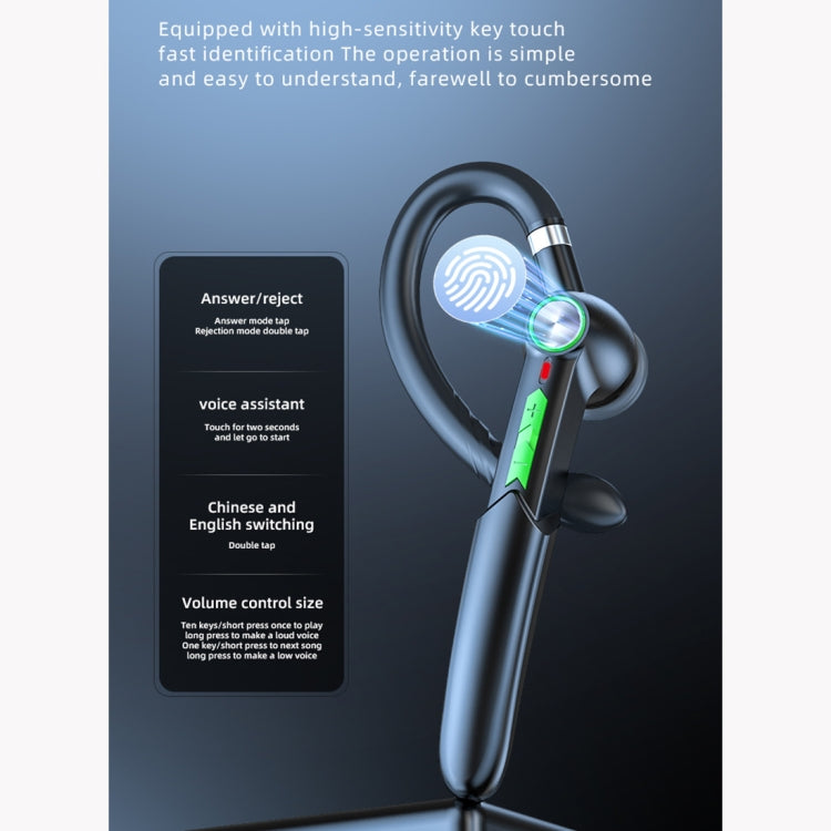 ME-100 TWS Business Rotating Universal True Stereo 5.0 Version Hanging Ear In-Ear Bluetooth Headset — view 11