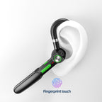 ME-100 TWS Business Rotating Universal True Stereo 5.0 Version Hanging Ear In-Ear Bluetooth Headset — Red + Black